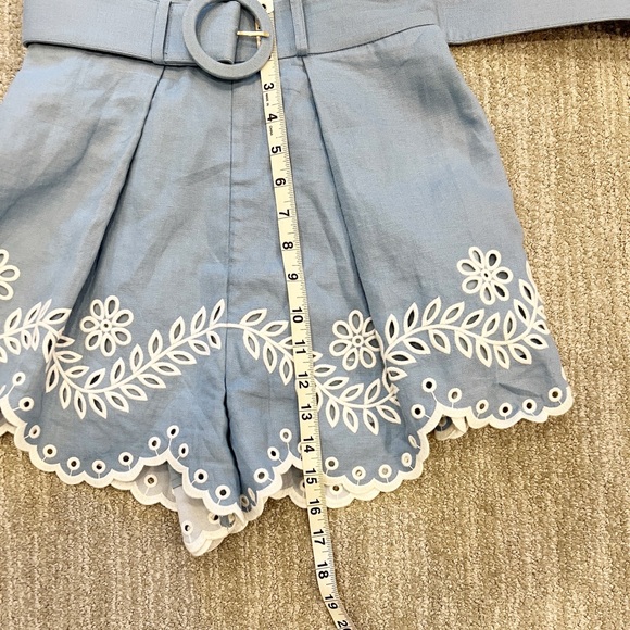 Zimmermann Junie Broderie Anglaise Linen Shorts - Picture 9 of 11